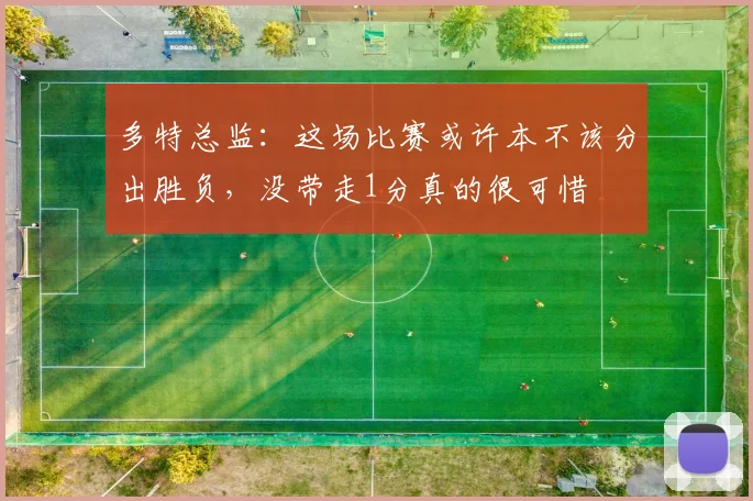多特总监：这场比赛或许本不该分出胜负，没带走1分真的很可惜